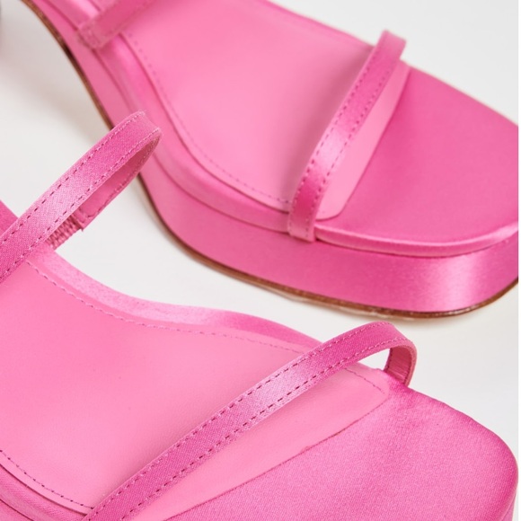 Larroude Pink Platform Gio Sandals - Picture 5 of 11
